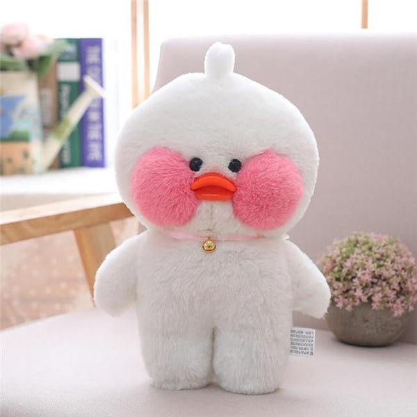 Planet Gates White 30cm Lovely LaLafanfan Cafe Duck Plush Cartoon Toys Stuffed Duck Dolls Soft Animal Pillow for Kids Children Girls Birthday Gifts