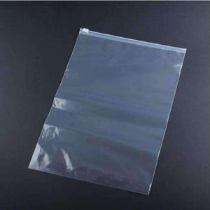 Planet Gates White / 30x40cm 50pcs Big Transparent Clothing Plastic packing bags 12C Reusable Zipper lock Clear Clothing courier bag 50x60cm clothes supplies