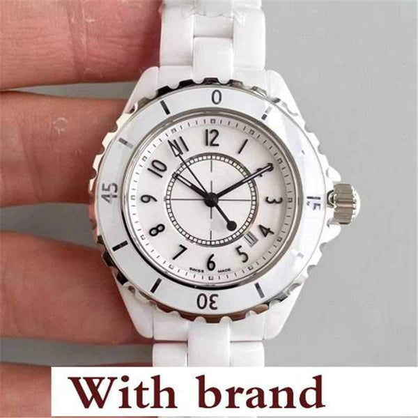Planet Gates white 33mm Lovers Watch Mens Fashion Women Watch Luxury Casual Waterproof Quartz Ceramic Watches Ladies Wristwatch Gifts Female