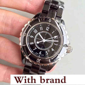 Planet Gates white 33mm Lovers Watch Mens Fashion Women Watch Luxury Casual Waterproof Quartz Ceramic Watches Ladies Wristwatch Gifts Female