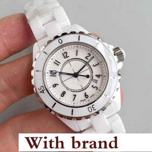 Planet Gates white 33mm Lovers Watch Mens Fashion Women Watch Luxury Casual Waterproof Quartz Ceramic Watches Ladies Wristwatch Gifts Female