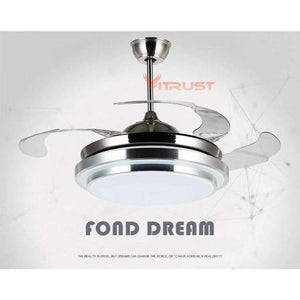 Planet Gates White / 36 inch / 110V Modern Remote Control Ceiling Fan with LED light For Living Room Ventilador de techo Ceiling fans with Lights 36/42 inch