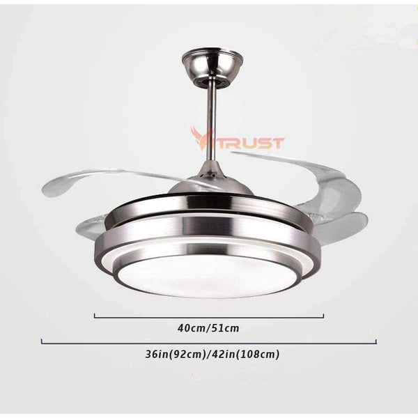 Planet Gates White / 36 inch / 110V Modern Remote Control Ceiling Fan with LED light For Living Room Ventilador de techo Ceiling fans with Lights 36/42 inch