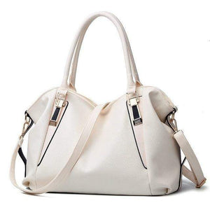 Planet Gates WHITE / 36x23x14cm Women's Handbags Quality Female Hobos Single Shoulder Bags Vintage Solid Multi-pocket Ladies Totes Bolsas Sac