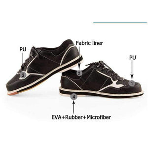 Planet Gates White / 38 Quality unisex bowling shoes microfiber breathable Skidproof Sole Professional bowling sneakers ladies sports sneakers