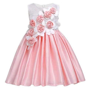 Planet Gates white / 3T Girl Dress Party Birthday wedding princess Toddler baby Girls Christmas Clothes Children Kids Girl Dresses