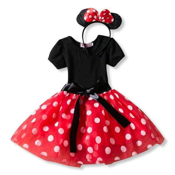 Planet Gates White / 3T Kids Dresses for Girls Birthday Halloween Cosplay Minnie Mouse Dress Up Kid Costume Baby Girls Clothing For Kids 2 6T Wear
