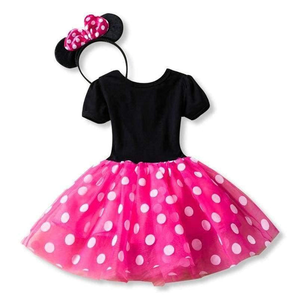 Planet Gates White / 3T Kids Dresses for Girls Birthday Halloween Cosplay Minnie Mouse Dress Up Kid Costume Baby Girls Clothing For Kids 2 6T Wear