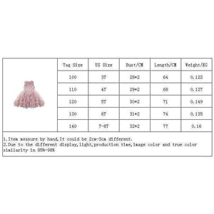 Planet Gates White / 3T Summer Flower Girl Dresses Wedding Party Kids Tutu Birthday Princess Dress for Girls Infant Children Clothing Girl Baby Clothes