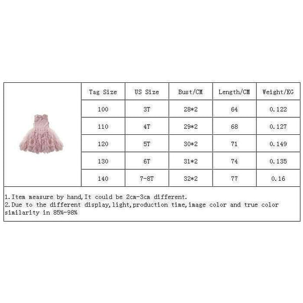 Planet Gates White / 3T Summer Flower Girl Dresses Wedding Party Kids Tutu Birthday Princess Dress for Girls Infant Children Clothing Girl Baby Clothes