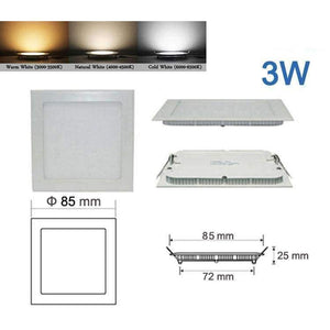 Planet Gates White / 3w Thickness 3W/6W/9W/12W/15W/18W/24W LED downlight  Square LED panel / pannel light led ceiling Recessed fixtures lamp  AC85-265V