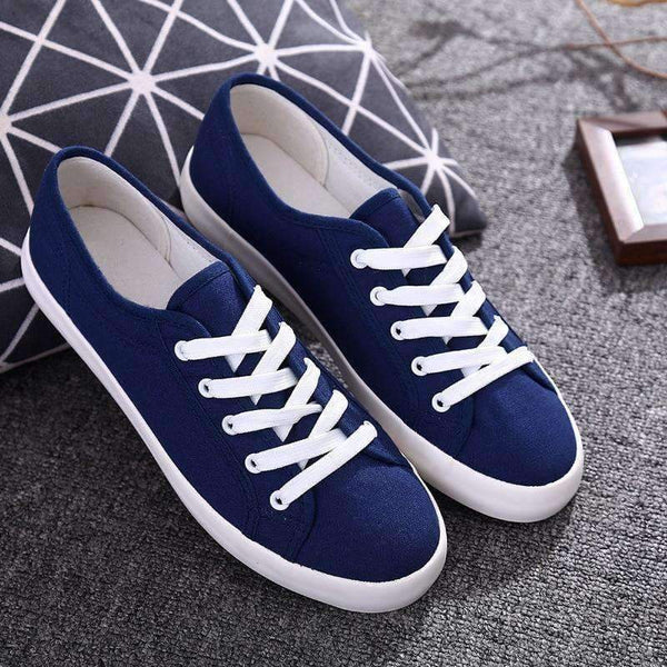 Planet Gates white / 4.5 Casual Women's Vulcanize Shoes Lace-Up Solid Female Fashion Walking Ladies Canvas Shoes Flat Footwear Women Summer Shoes CLD901