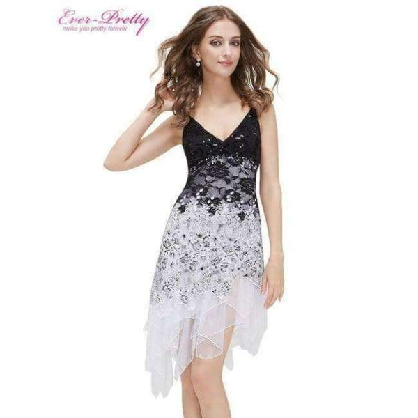 Planet Gates White / 4 Cocktail Dresses Ever Pretty EP00045 Summer Styles New Arrival Hot Sexy Knee Length Lace Special Occasion Cocktail Dress