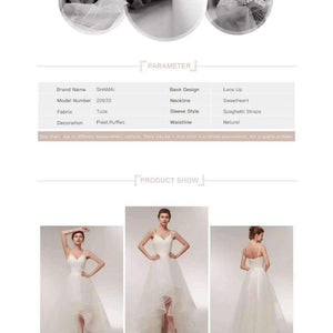Planet Gates White / 4 / Floor Length Beach Wedding Dresses 2018 Spaghetti Straps Wedding Gowns Cheap Real Photo Vestido De Noiva White Ivory Bride Dress