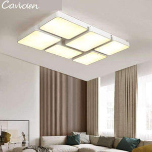 Planet Gates White / 4 pcs white frame Modern Square Led commercial lighting for office Library Warm cool changeable led bar light Ceiling Lamp 4-6 pcs study Luminaria