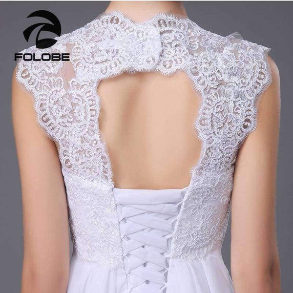 Planet Gates White / 4 V-neck Chiffon Lace Up Vestidos De Noiva Pleated Backless Beach A-line Wedding Dresses Robe De Marriage Bridal Gowns