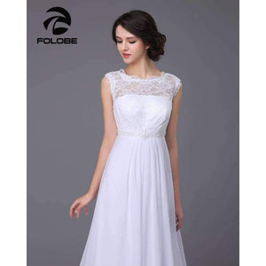 Planet Gates White / 4 White/Ivory Beading Lace Vestidos De Noiva Chiffion Backless Beach A-line Wedding Dresses Robe De Marriage Bridal Gowns