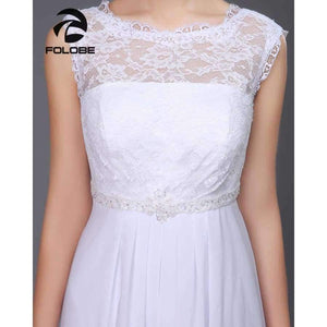 Planet Gates White / 4 White/Ivory Beading Lace Vestidos De Noiva Chiffion Backless Beach A-line Wedding Dresses Robe De Marriage Bridal Gowns