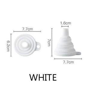 4PCS Kitchen Home Portable Folding Funnels Telescopic Long Neck Funnel Creative Household Liquid Silicagel Funnel Kitchen Tools