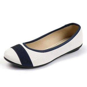 Planet Gates White / 5.5 AIMEIGAO Fashion Slip On Women Flats Shoes Soft Leather White Pink Loafers Spring Autumn Comfortable Ballet Shoes For Women