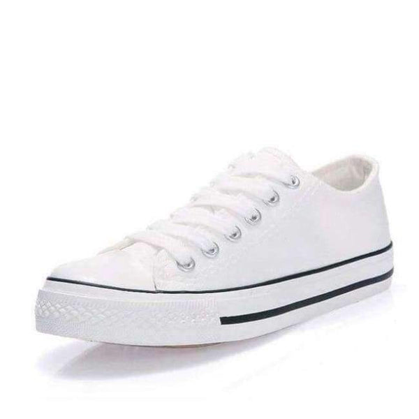 Planet Gates White / 5 Canvas Shoes Fashion Solid Color Women Vulcanized Shoes Lace-up Casual White Couple Shoes Woman Sneakers Zapatos Tenis Feminino