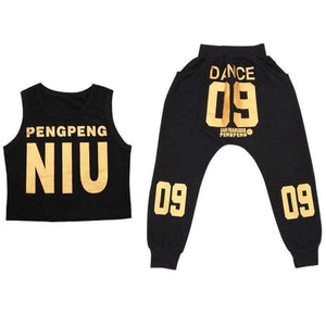 Planet Gates white / 5 Jazz Dance Costumes for Girls Spring Summer  Kids Street Dance Clothes Sets Teenagers Hip Hop T Shirt Pants Sets