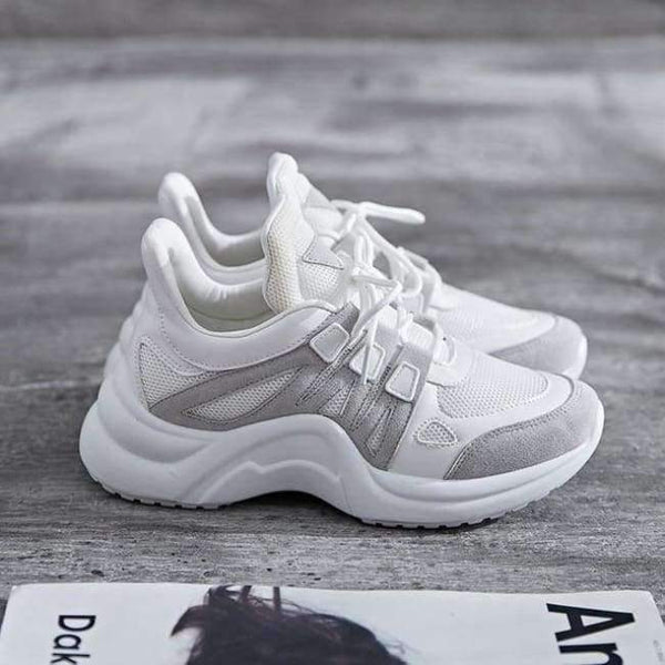Planet Gates White / 5 New Designer Vulcanized Shoes Women Wedges 2018 Spring Sneakers Women Shoes Vulcanize Stripe Tenis Feminino Female Dad Shoes