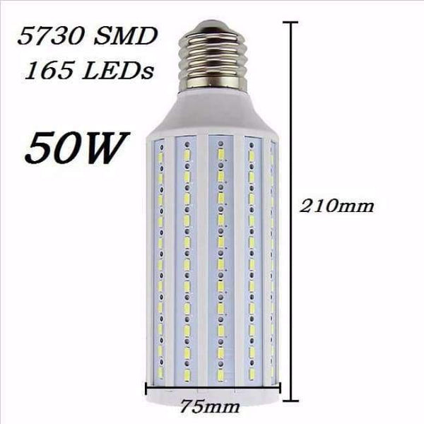 Planet Gates White / 50W B22 Super Bright 5730  50W 60W 80W 100W LED Lamp E27 B22 E40 E26 85-265V Corn Bulbs Pendant Lighting Chandelier Ceiling Spot light
