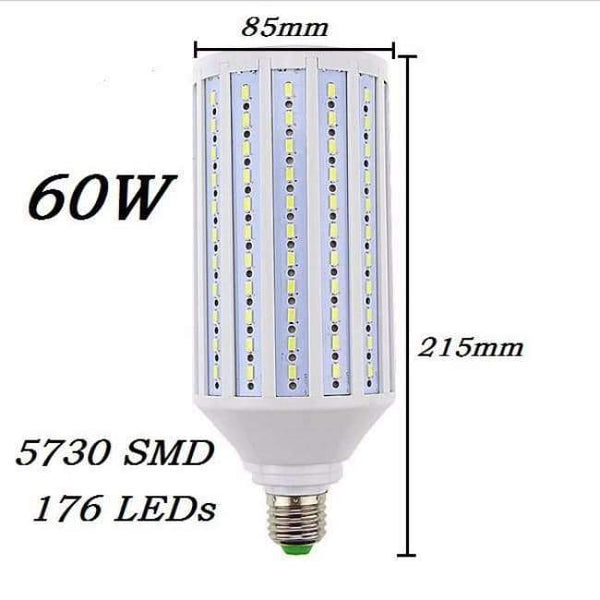Planet Gates White / 50W B22 Super Bright 5730  50W 60W 80W 100W LED Lamp E27 B22 E40 E26 85-265V Corn Bulbs Pendant Lighting Chandelier Ceiling Spot light