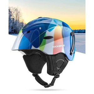 Planet Gates White / 55-58CM Ski Helmet Integrally-molded Skiing Helmets Safety Protect Adult Kids Thermal Ultralight Snowboard Skateboard Helmets
