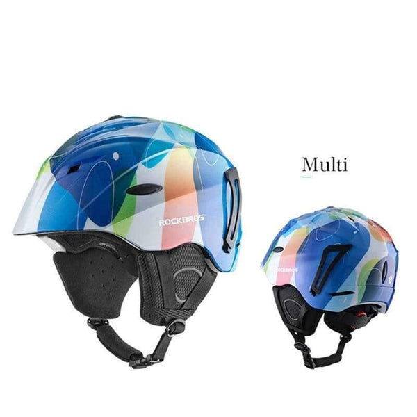 Planet Gates White / 55-58CM Ski Helmet Integrally-molded Skiing Helmets Safety Protect Adult Kids Thermal Ultralight Snowboard Skateboard Helmets