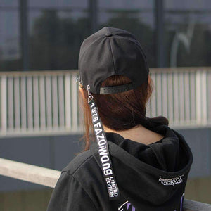 Planet Gates white / 56-58cm / >8Y Casquette 2018 Ulzzang Harajuku Ribbon Baseball Cap Korean Style Fashion Novelty letter Caps For Men Women Casual Snapback Hat