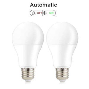 Planet Gates White 5700K / 12W E27 LED Bulb 7W/12W Auto ON/OFF Dusk to Dawn Light Bulbs 270 Degree Orange Yellow/Warm White/White Energy Saving Night Light