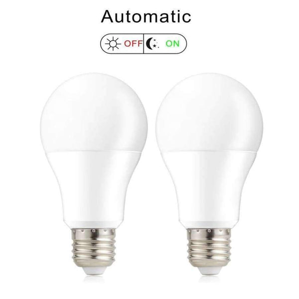 Planet Gates White 5700K / 12W E27 LED Bulb 7W/12W Auto ON/OFF Dusk to Dawn Light Bulbs 270 Degree Orange Yellow/Warm White/White Energy Saving Night Light