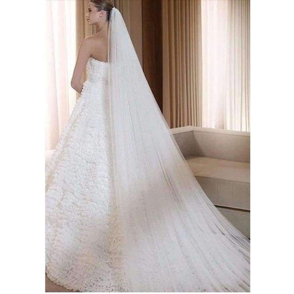 Planet Gates White 5M White/Ivory Wedding Veil Multi-layer long Bridal Veil Head Veil Wedding Accessories Hot Sell MD03034