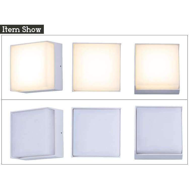 Planet Gates White 5W Waterproof 5W outdoor Led Wall Lamp modern Aluminum led wall light Surface Mounted Led Garden Porch Light