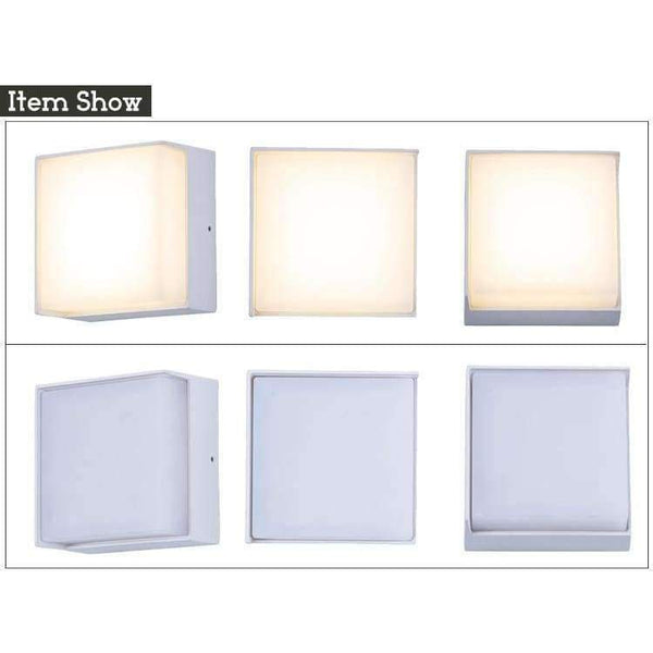 Planet Gates White 5W Waterproof 5W outdoor Led Wall Lamp modern Aluminum led wall light Surface Mounted Led Garden Porch Light