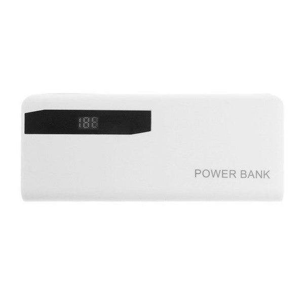 Planet Gates WHITE 5x 18650 Li-Battery Charger LCD Display DIY Power Bank Case Flashlight External Box Oct30 Drop ship