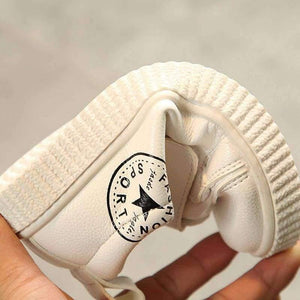 Planet Gates White / 6.5 Spring/Autumn hot sales new brand baby first walkers Pu soft leather girls boys shoes Patchwork sports baby sneakers