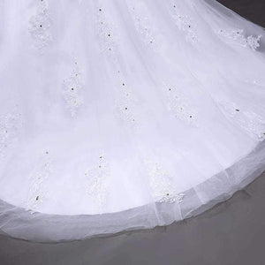 Planet Gates white / 6 Tulle Mariage Vestidos de Novia Embroidery Lace Mermaid Wedding Dress 2018 Bridal Gowns Plus Size Customized FSM-138M