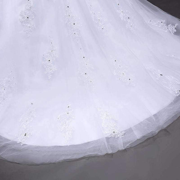 Planet Gates white / 6 Tulle Mariage Vestidos de Novia Embroidery Lace Mermaid Wedding Dress 2018 Bridal Gowns Plus Size Customized FSM-138M