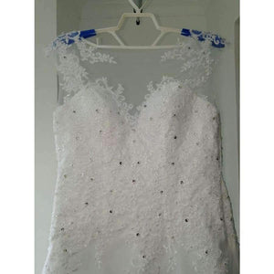 Planet Gates white / 6 Tulle Mariage Vestidos de Novia Embroidery Lace Mermaid Wedding Dress 2018 Bridal Gowns Plus Size Customized FSM-138M