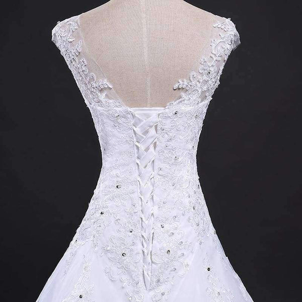 Planet Gates white / 6 Tulle Mariage Vestidos de Novia Embroidery Lace Mermaid Wedding Dress 2018 Bridal Gowns Plus Size Customized FSM-138M