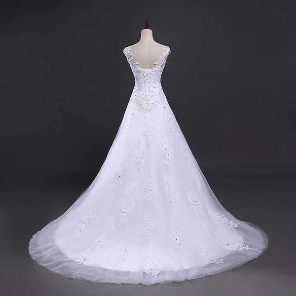 Planet Gates white / 6 Tulle Mariage Vestidos de Novia Embroidery Lace Mermaid Wedding Dress 2018 Bridal Gowns Plus Size Customized FSM-138M