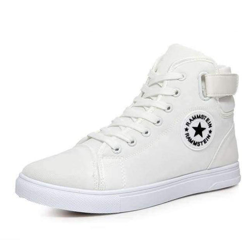 Planet Gates White / 6 YWEEN Men's Vulcanize Shoes Men Spring Autumn Top Fashion Sneakers Lace-up High Style Solid Colors Man Shoes