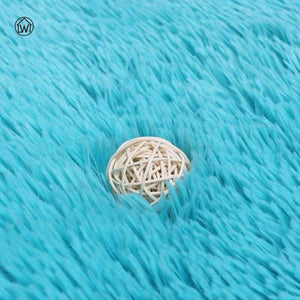 Planet Gates White / 60cm Fluffy Thick Velvet Round Carpet 40-80cm Anti-skid Toilet Floor Mat Bedroom Kitchen Doormat Carpet For Living Room Yoga Mat