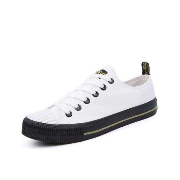 Planet Gates White / 7 2018 Summer Fashion Men's Vulcanize Shoes Black White Men's Flat Shoes Spring Man Lace up Breathable Canvas Shoes Zapatos Shoes