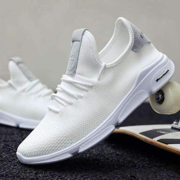 Planet Gates WHITE / 7 Men shoes 2018 summer Breathable mesh Ultra-light lace-up Sneakers Autumn man comfort Footwear Fashion vulcanize Shoes M641