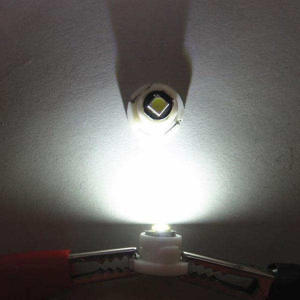 Planet Gates White / 74.7 WLJH 10x T3 T4.2 T4.7 Led Neo Wedge 3030 SMD Heater A/C Climate Control Backlight Gauge Instrument Dash Light Lamp Bulb for Car