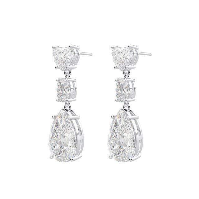 Planet Gates 925 Sterling Silver Created Moissanite Sapphire Citrine Gemstone Diamonds Drop Dangle Earrings Jewelry Wholesale